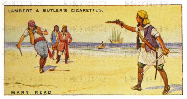 Lambert & Butler, Pirates & Highwaymen, cigarette card showing: Mary Read