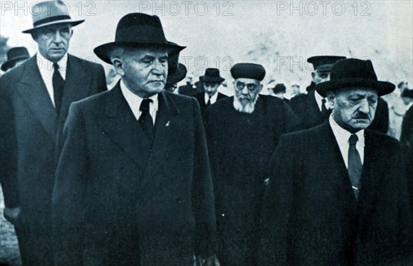 Israel's Prime Minister David Ben Gurion with Speaker of Knesset