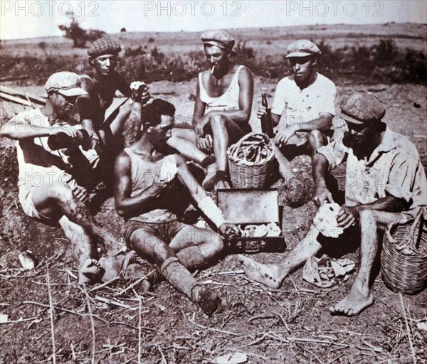 Early Jewish settlers in the Galilee region in Palestine