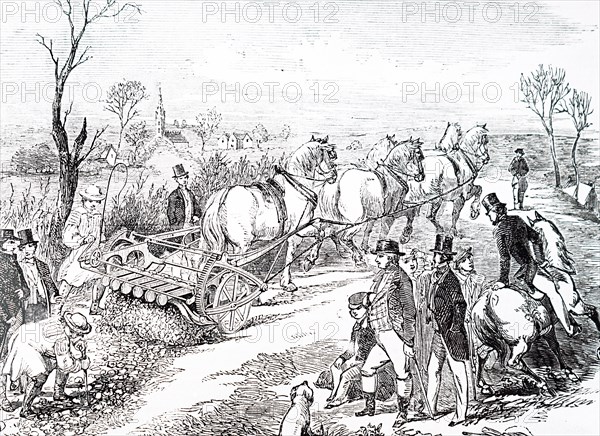 A steam ploughing demonstration at Uppingham