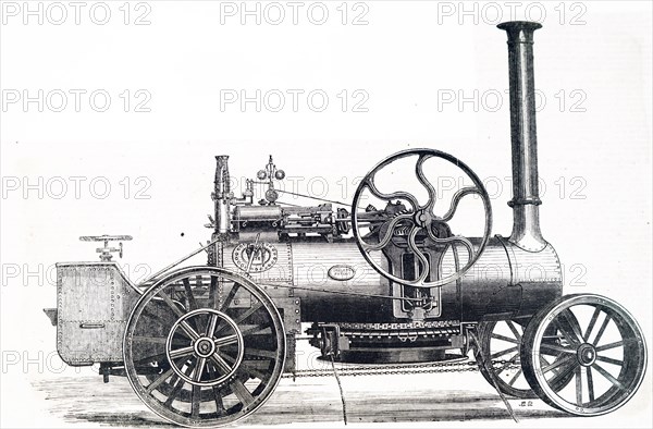 The steam ploughing engine by John Fowler