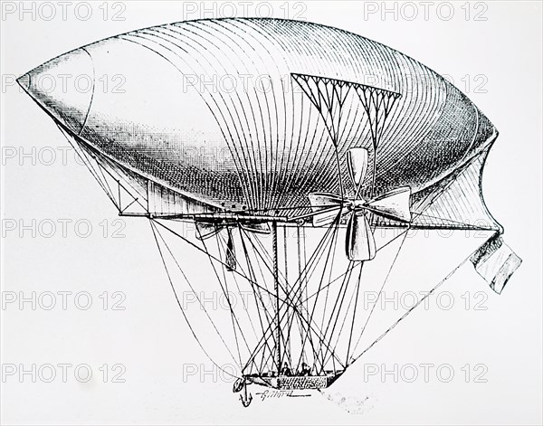 Prosper Meller's design for a navigable airship