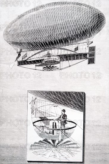 An airship designed by Peter C