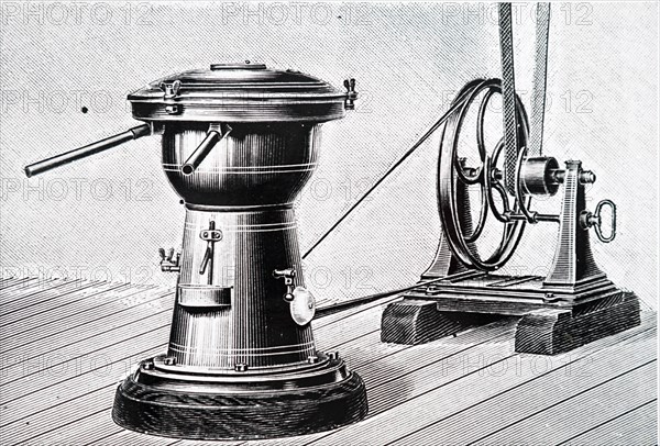 Engraving of the Alexandra centrifugal cream separator