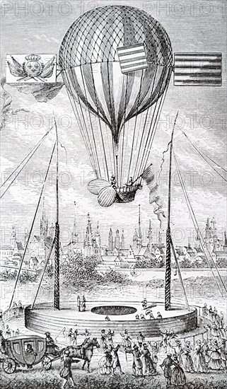 Louis-Bernard Guyton de Morveau's ascent from Dijon