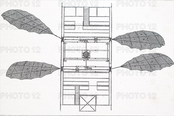 A design for a German flying machine