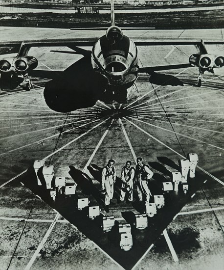 Photograph of a RB-47, an US Air Force medium reconnaissance plane