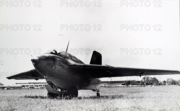 Photograph of a Messerschmitt Me 323, a German military transport aircraft of World War II