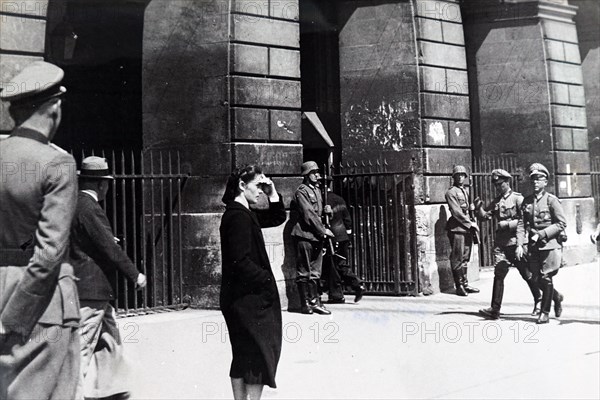 Photograph of the German headquarters at the Place de la Concorde, Paris during the German occupation of France 1941