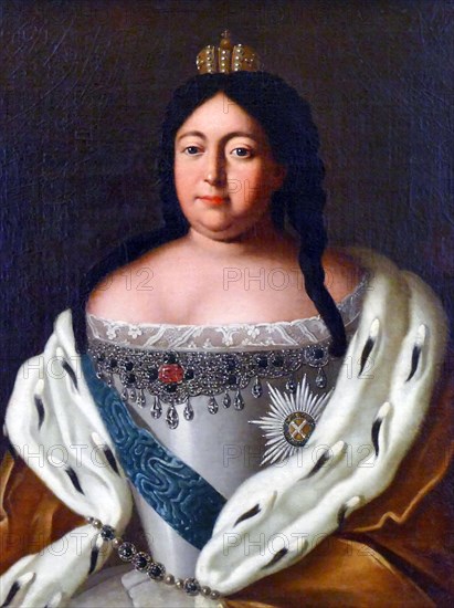 Empress Anna Ioannovna, daughter of Tsar Ivan V of Russia and the niece of Peter the Great