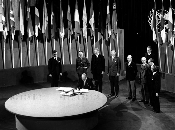 Photograph taken during the United Nations Conference on International Organization in San Francisco in 1945