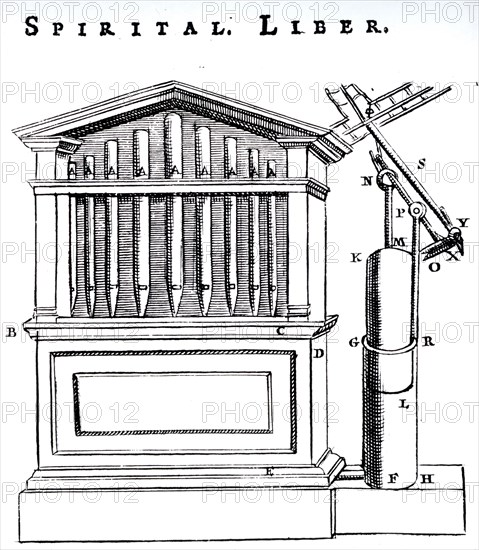 The Hero of Alexandria's design for a pneumatic organ