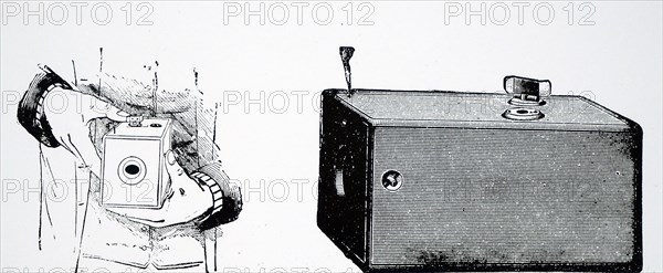 A Kodak Box Camera which used Eastman negative film roll