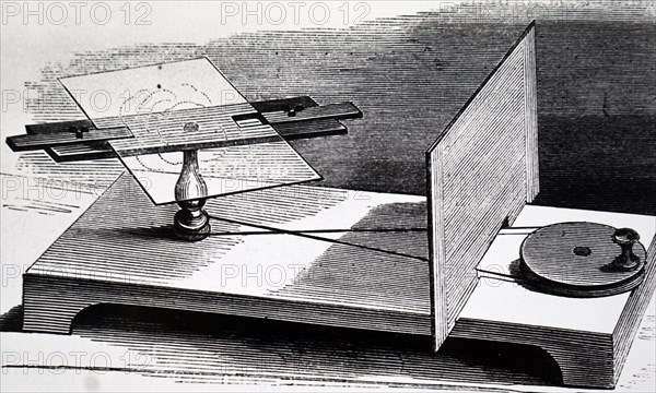 The application of photographic emulsion to a glass plate by centrifugal action generated