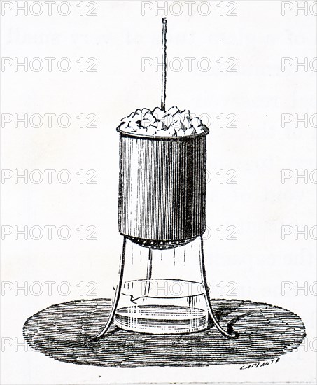 A calibration of a mercury thermometer at boiling point of water at normal atmospheric pressure