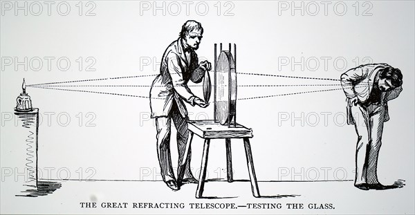 The testing of glass for the 26-inch refractor built by Alvan Clark