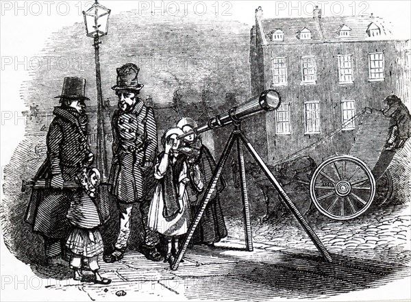 A street telescope in London