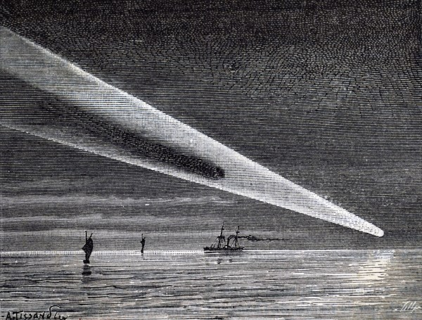 The Great Comet of1882 seen from the Río de la Plata
