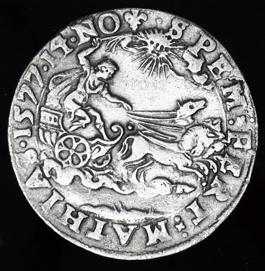 A medal struck to commemorate the Great Comet of1596