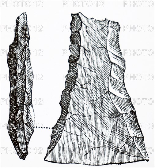 Neolithic flint wedge shaped Celt