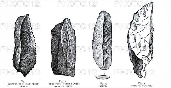 Various flint implements