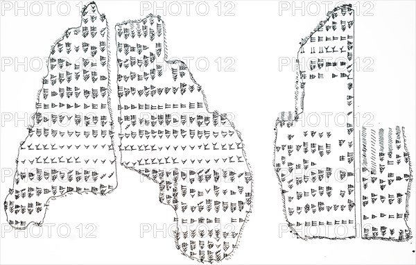 A Babylonian cuneiform table of the phases of the Moon