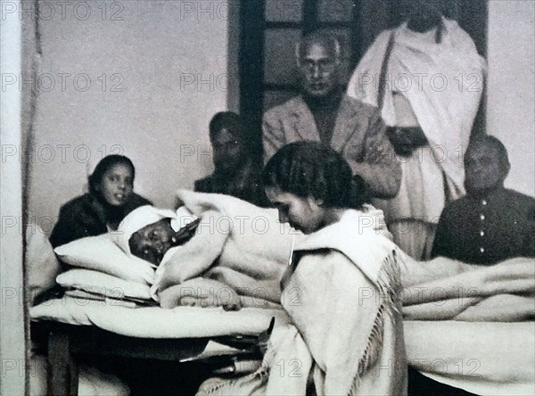 hunger strike by Mohandas Karamchand Gandhi