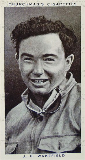 Churchman Kings of Speed Series cigarette card depicting John Peter Wakefield