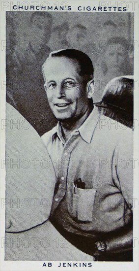 Churchman Kings of Speed Series cigarette card depicting David Abbott 'Ab' Jenkins