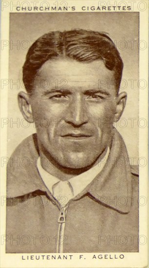 Churchman Kings of Speed Series cigarette card depicting Francesco Agello