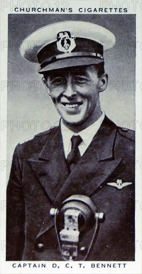 Churchman Kings of Speed Series cigarette card depicting Air Vice Marshal Don Bennett