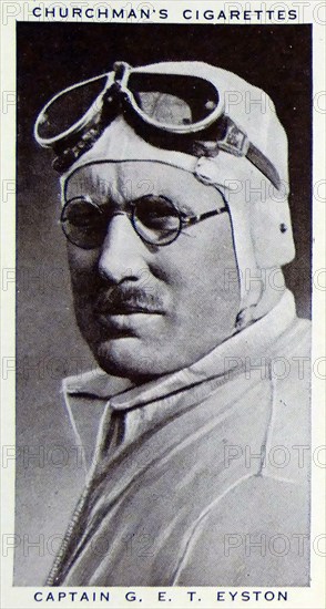 Churchman Kings of Speed Series cigarette card depicting George Eyston