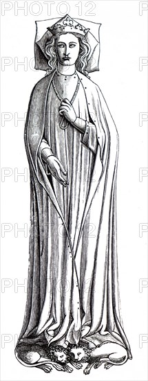 The effigy of Eleanor of Castile