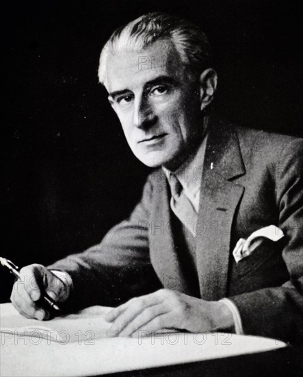 Photographic portrait of Maurice Ravel