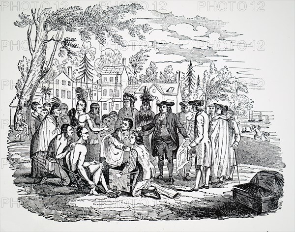 William Penn treating with Indians