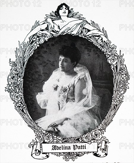Photographic portrait of Adelina Patti