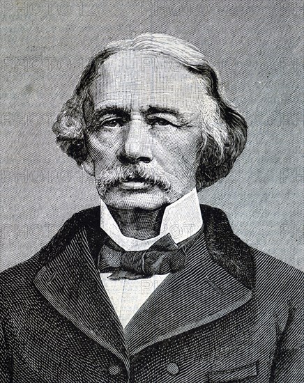 Engraved portrait of Coventry Patmore