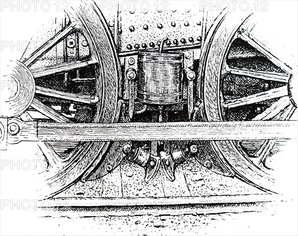 A locomotive drive brake