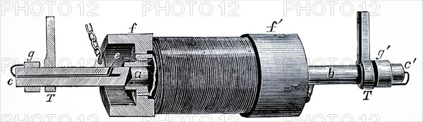 An electromagnet used in a railway brake