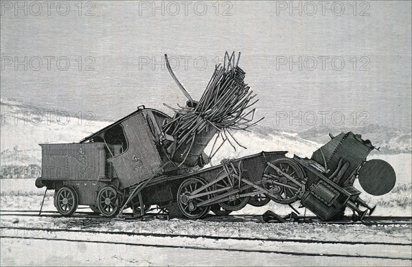 The aftermath of a major train accident