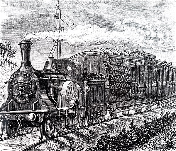 A mail train on the Great Northern Line
