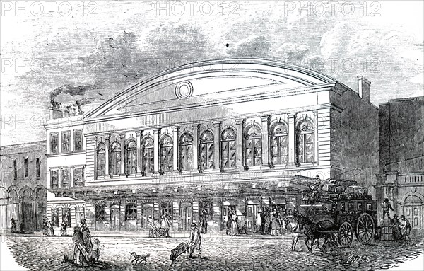 The exterior of Fenchurch Street Station, terminus of the London and Blackwall railway line