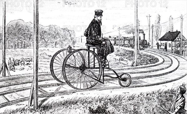 A tricycle used to carry out track inspections on German railways