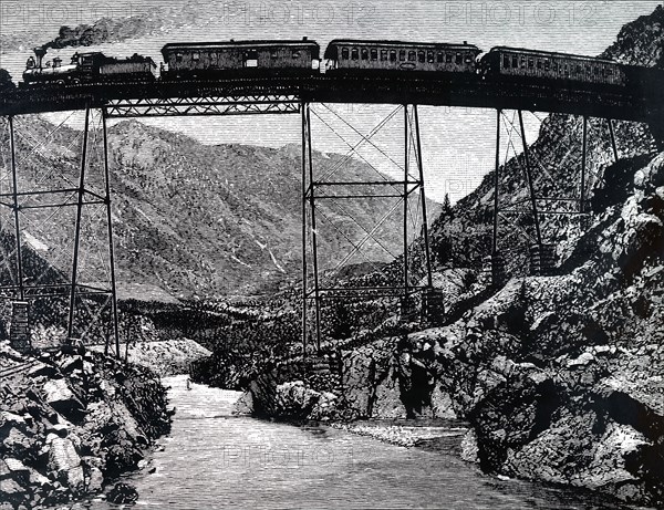 A curved viaduct, Georgetown, Colorado