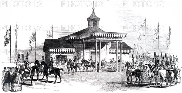 The arrival of Queen Victoria at Tottenham Station on route to Cambridge