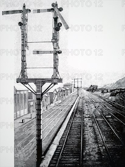 A Semaphore Signal on an American railroad