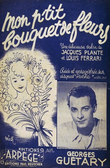 cover of a French 1940's Song book for singers including Georges Guétary