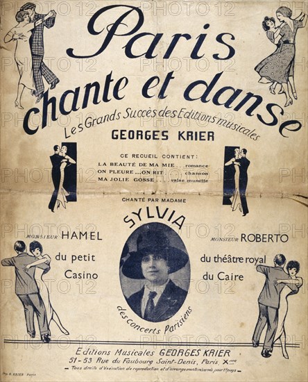 Cover of a French song book of Dance and song tunes 1930