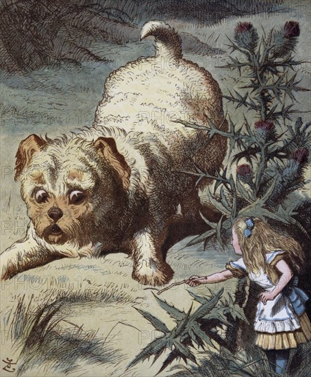 Illustration by Tenniel, from the 1890 edition of 'Alice in Wonderland' by Lewis Carroll