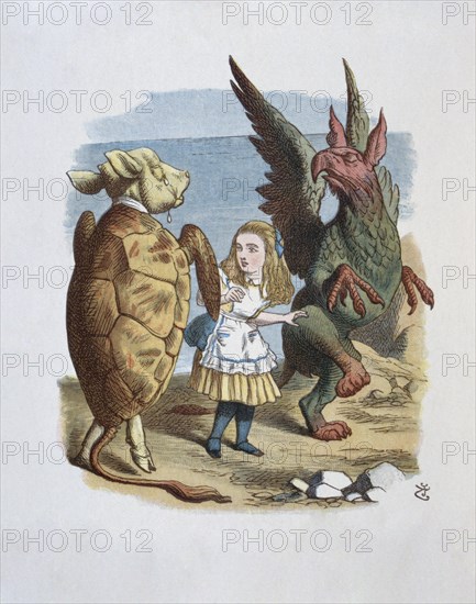 Illustration by Tenniel, from the 1890 edition of 'Alice in Wonderland' by Lewis Carroll